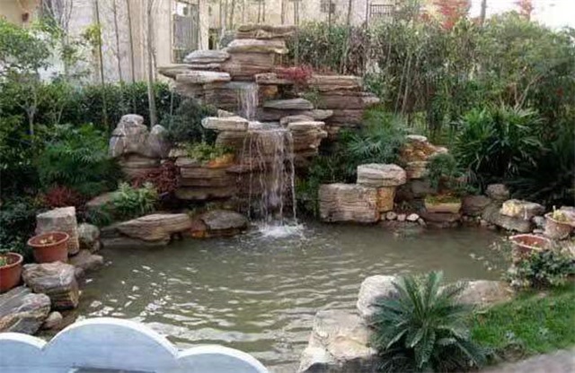 庭院假山魚池設計